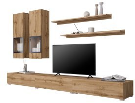 Helvetia meble - Wohnwand Baros – Eiche Wotan – 24N0BM10