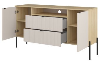 Helvetia meble - Korpus für TV-Kommode Ore – Eiche Lindberg – 24LGOG86