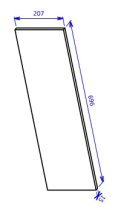 Helvetia meble - Front für Universal-Schubladen Ore – Eiche Lindberg – 24LGOG04