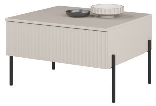 Helvetia meble - Couchtisch Ore – Kaschmir mit gerippter Struktur – 24KROG98