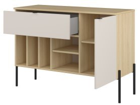 Helvetia meble - Kommode Ore – Eiche Lindberg/Kaschmir – 24LKOG45