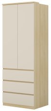 Garderobenschrank Terra – Eiche/Beige – 24LBON68