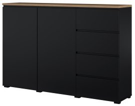 Kommode Modo – Schwarz/Eiche Mauvella – 24W5OJ45