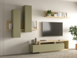 Wohnwand Bota – Eiche/Eukalyptus – 24LEFG09