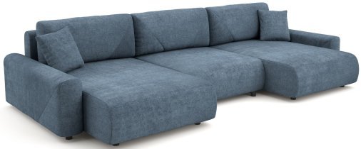 Ecksofas Dolmar - Wohnlandschaft in U-Form Rima