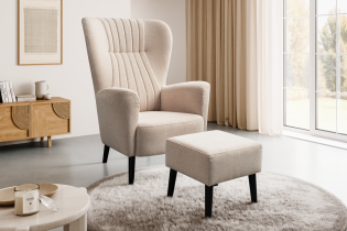 Ecksofas Dolmar - Taburett Tulle