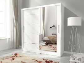 Schrank mit Schiebetüren Maja I Alu 180