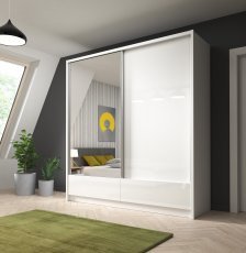 Schrank mit Schiebetüren Aria I 200 - weiß