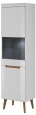Vitrine Nordi NWT53 - weiß/Eiche