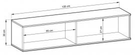 TV-Element Oro RTV-135 MDF - schwarz