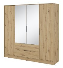 Schrank Kelly 4D L - Eiche/Artisan