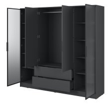 Schrank Kelly 4D RD - graphite