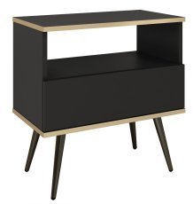 Nachttisch Oro S-54 - schwarz