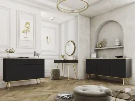 Schlafzimmer Oro - schwarz