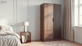 Kleiderschrank Nelly 2D – Nussbaum