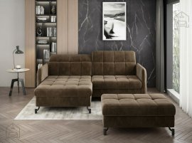 Eckgarnitur Lorelle + Hocker L Monolith 09