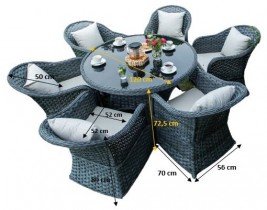 Bello Giardino - Garten-Set Moderno Grande - MS.030.105.XL.L