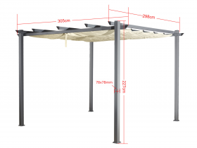 Bello Giardino - Gartenpavillon 3x3 m - AZ.003.A