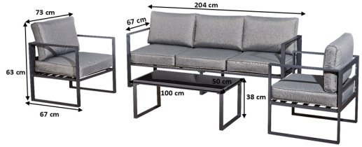 Bello Giardino - Garten-Set Mostrare Grande - ZO.060.A.XL. W