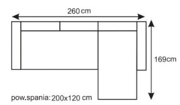 Pionier - Ecksofa Matrix Mini - R - Salvador 15