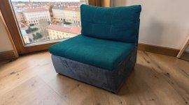 Kindersessel mit Schlaffunktion Rito – grün