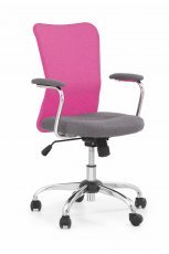 Bürostuhl Andy - grau/rosa