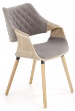 Esszimmerstuhl K396 - heller Eiche/grau