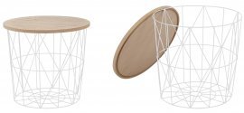 Couchtisch für Wohnzimmer Mariffa - natur/weiß