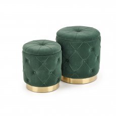 Hocker Polly - dunkelgrün