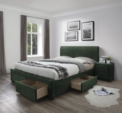 Bett Modena 140x220 - dunkelgrau