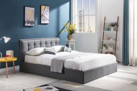 Bett Padva - 120x200 cm - grau