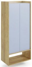 Regal Mobius 2D - Hickory Eiche/hellblau