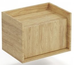 Niedriger Schrank Mobius 1D - Hikora Eiche