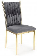 Stuhl K436 - grau / gold
