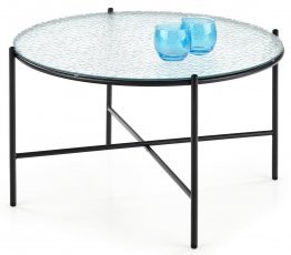Couchtisch Rosalia - transparent / schwarz