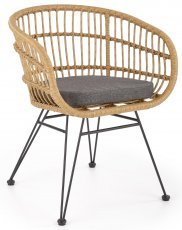 Stuhl K456 - nature / grau