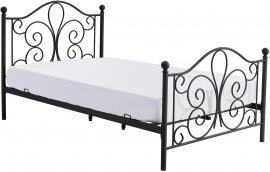 Bett Panama - 90x200 cm - schwarz