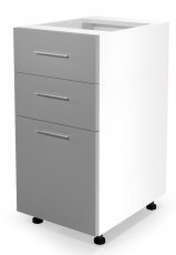 Küchenelement unten Vento DS3-40/82 - weiß/hellgrau
