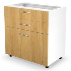 Unterschrank Vento DS3-80/82 - Weiß/Honigeiche