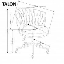 Halmar - Bürostuhl Talon - grau