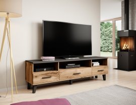 TV-Element Lotta 180 cm - Wotan Eiche/Schwarz
