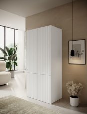 Garderobenschrank Pafos 90 cm - weiß matt