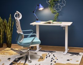 Toilettentisch B53 mit Höhenverstellfunktion - weiß