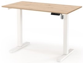 Schminktisch B53 mit Höhenverstellungsfunktion - Goldene Eiche/Weiß