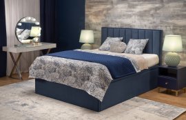 Bett mit Stauraum Asento 160x200 cm - dunkelblau