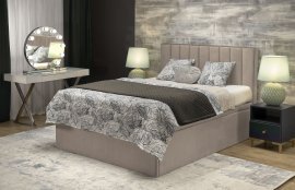 Bett mit Bettkasten Asento 160x200 cm - beige