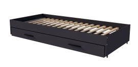 Bett Verso F/1S - 90x200 cm - anthrazit