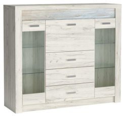 Vitrine Indianapolis I8 - Weißes Handwerk