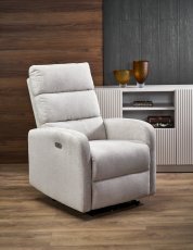 Elektrischer Fernsehsessel mit Relaxfunktion Carinio - hellbeige