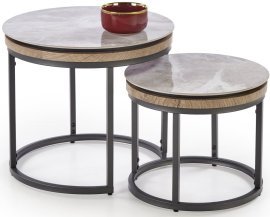 Set aus zwei Clubtischen Itaka